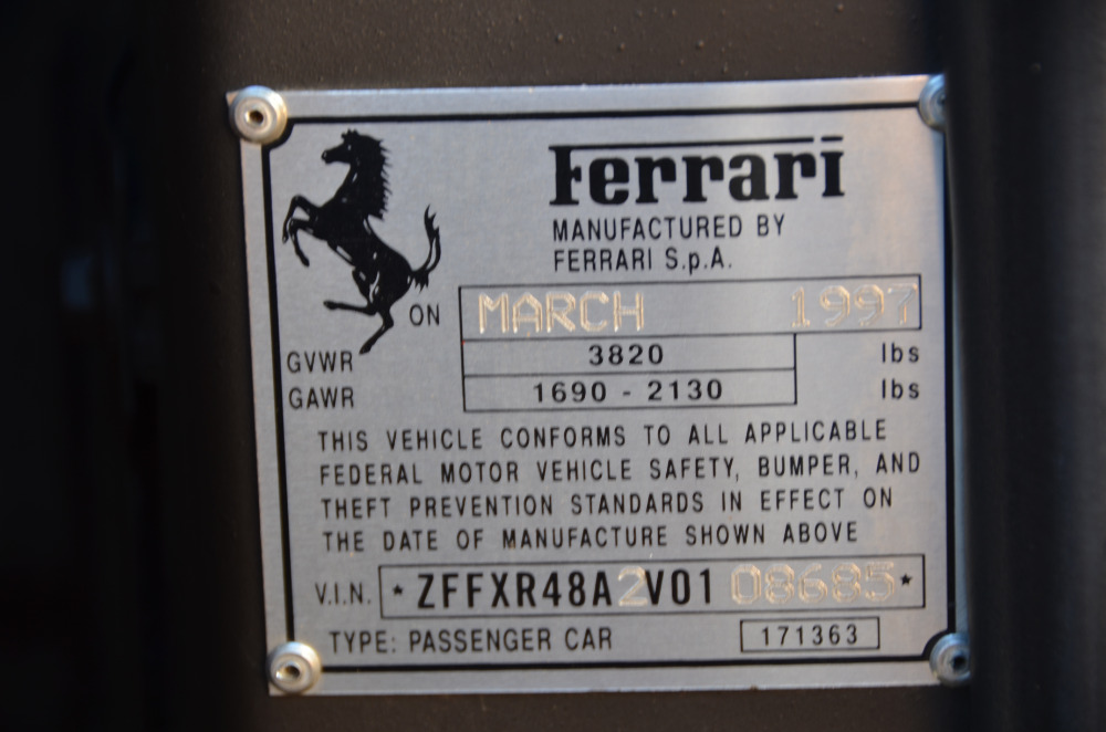 Used 1997 Ferrari 355 Spider Used 1997 Ferrari 355 Spider for sale Sold at Cauley Ferrari in West Bloomfield MI 55