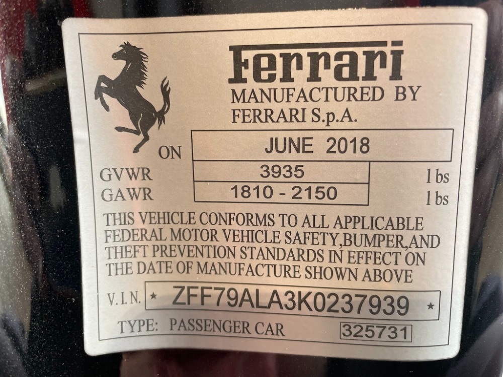 Used 2019 Ferrari 488 GTB Used 2019 Ferrari 488 GTB for sale Sold at Cauley Ferrari in West Bloomfield MI 79