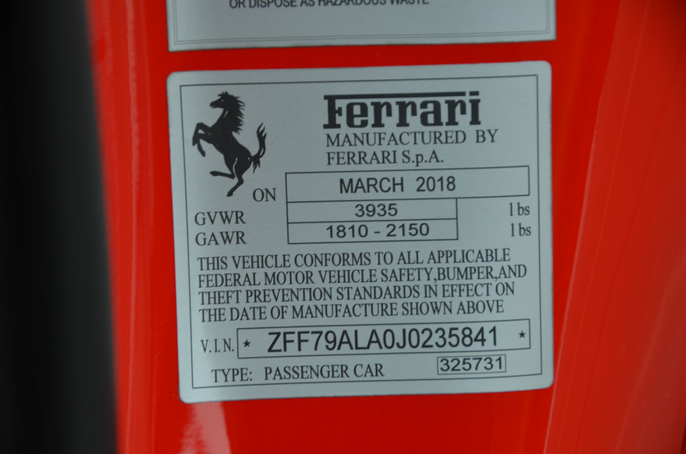 New 2018 Ferrari 488 GTB New 2018 Ferrari 488 GTB for sale Sold at Cauley Ferrari in West Bloomfield MI 78