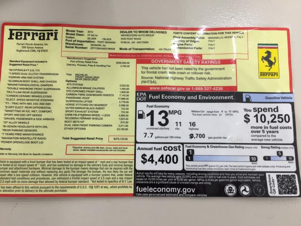 Used 2014 Ferrari FF Used 2014 Ferrari FF for sale Sold at Cauley Ferrari in West Bloomfield MI 73