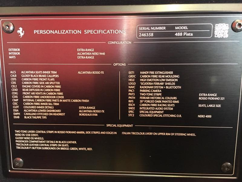 Used 2019 Ferrari 488 Pista Used 2019 Ferrari 488 Pista for sale Sold at Cauley Ferrari in West Bloomfield MI 85