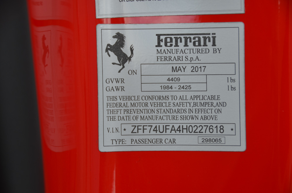 Used 2017 Ferrari F12berlinetta Used 2017 Ferrari F12berlinetta for sale Sold at Cauley Ferrari in West Bloomfield MI 103