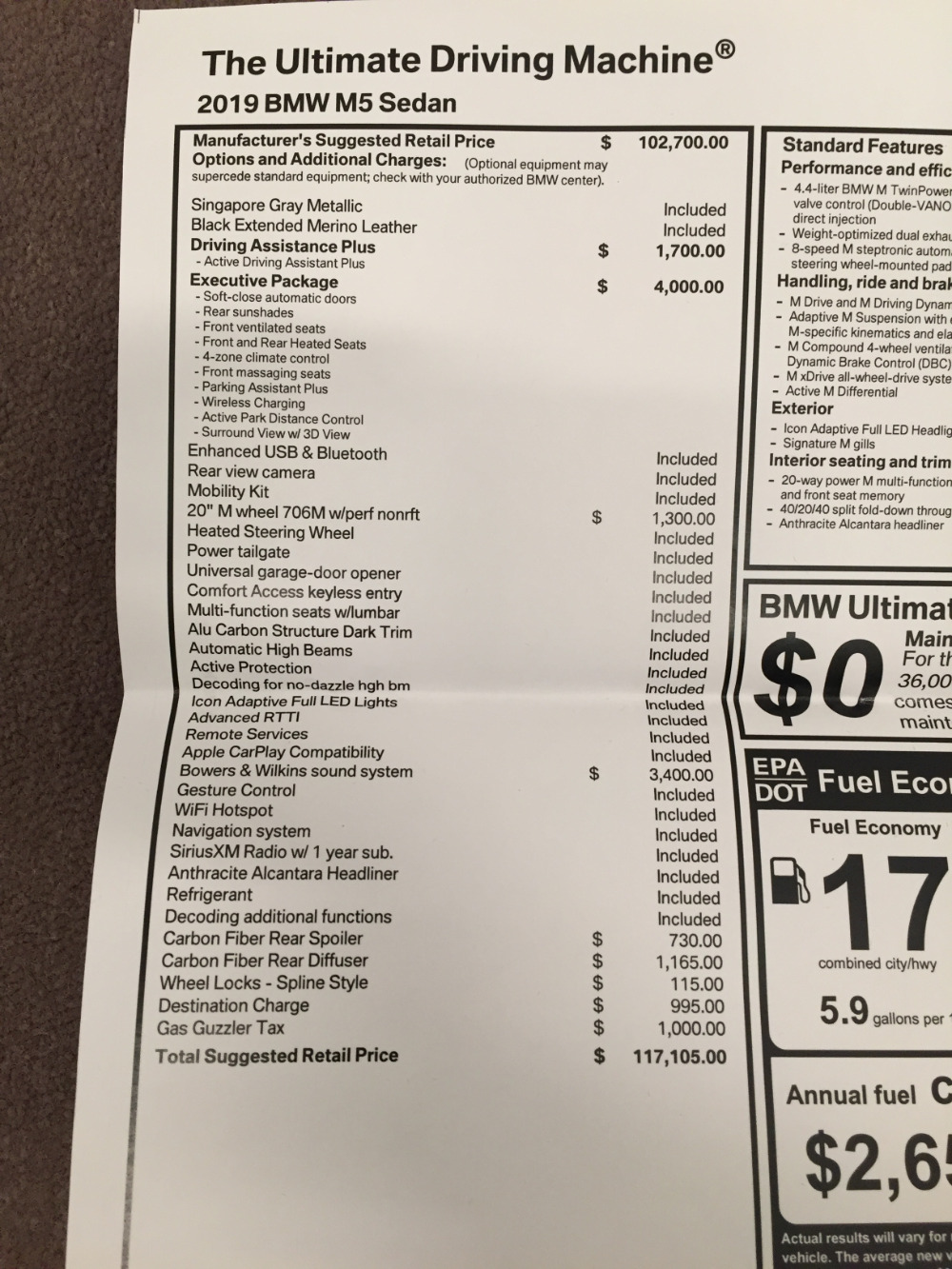 Used 2019 BMW M5 Used 2019 BMW M5 for sale Sold at Cauley Ferrari in West Bloomfield MI 45