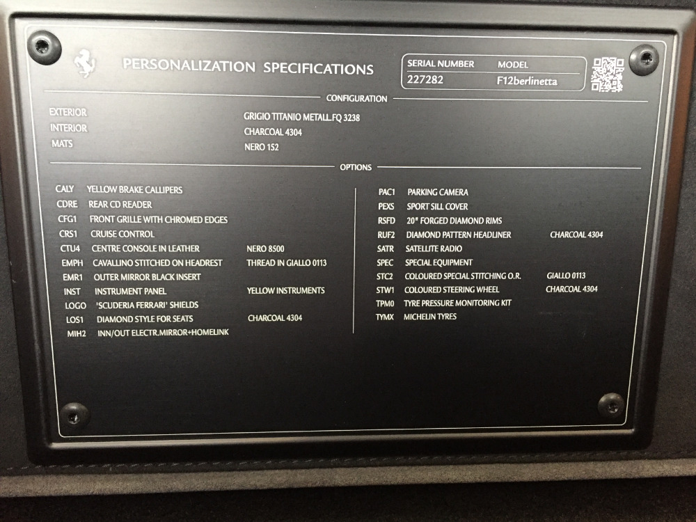 Used 2017 Ferrari F12berlinetta Used 2017 Ferrari F12berlinetta for sale Sold at Cauley Ferrari in West Bloomfield MI 88