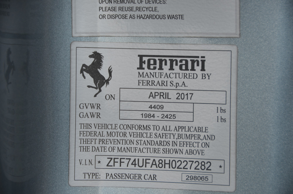 Used 2017 Ferrari F12berlinetta Used 2017 Ferrari F12berlinetta for sale Sold at Cauley Ferrari in West Bloomfield MI 89