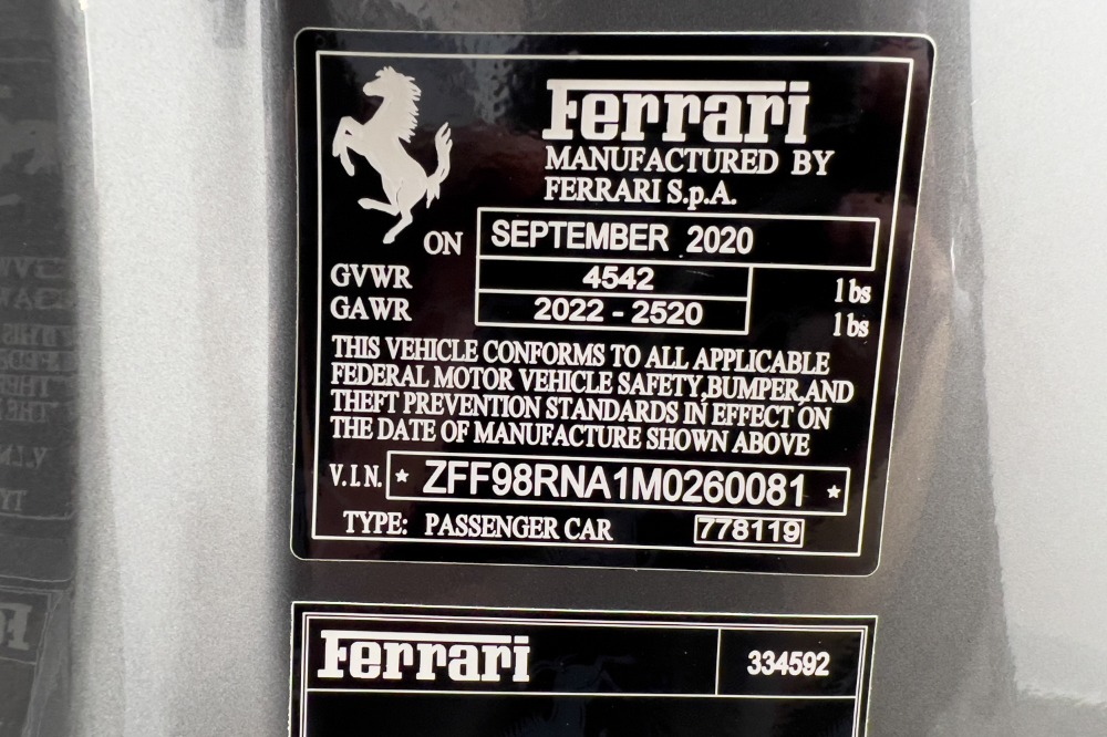 Used 2021 Ferrari Roma Used 2021 Ferrari Roma for sale Sold at Cauley Ferrari in West Bloomfield MI 88