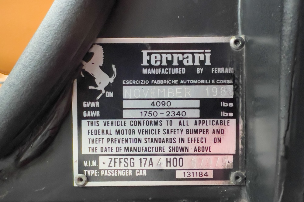 Used 1987 Ferrari Testarossa Used 1987 Ferrari Testarossa for sale Sold at Cauley Ferrari in West Bloomfield MI 95