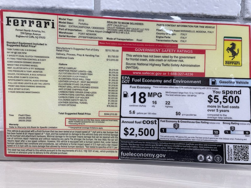 Used 2019 Ferrari Portofino Used 2019 Ferrari Portofino for sale Sold at Cauley Ferrari in West Bloomfield MI 98