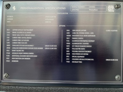 Used 2020 Ferrari Portofino Used 2020 Ferrari Portofino for sale $264,900 at Cauley Ferrari in West Bloomfield MI 93