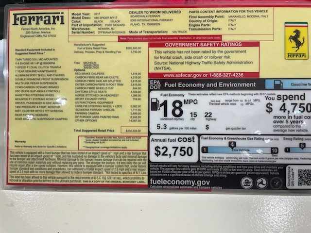 Used 2017 Ferrari 488 Spider Used 2017 Ferrari 488 Spider for sale Sold at Cauley Ferrari in West Bloomfield MI 98