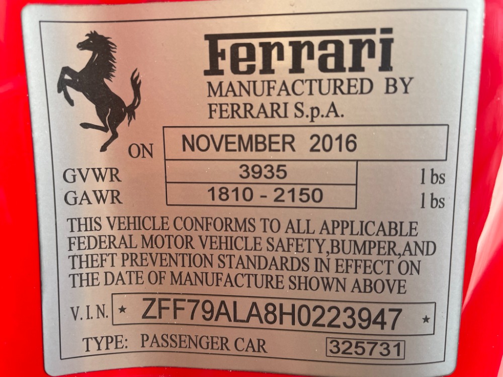 Used 2017 Ferrari 488 GTB Used 2017 Ferrari 488 GTB for sale Sold at Cauley Ferrari in West Bloomfield MI 81