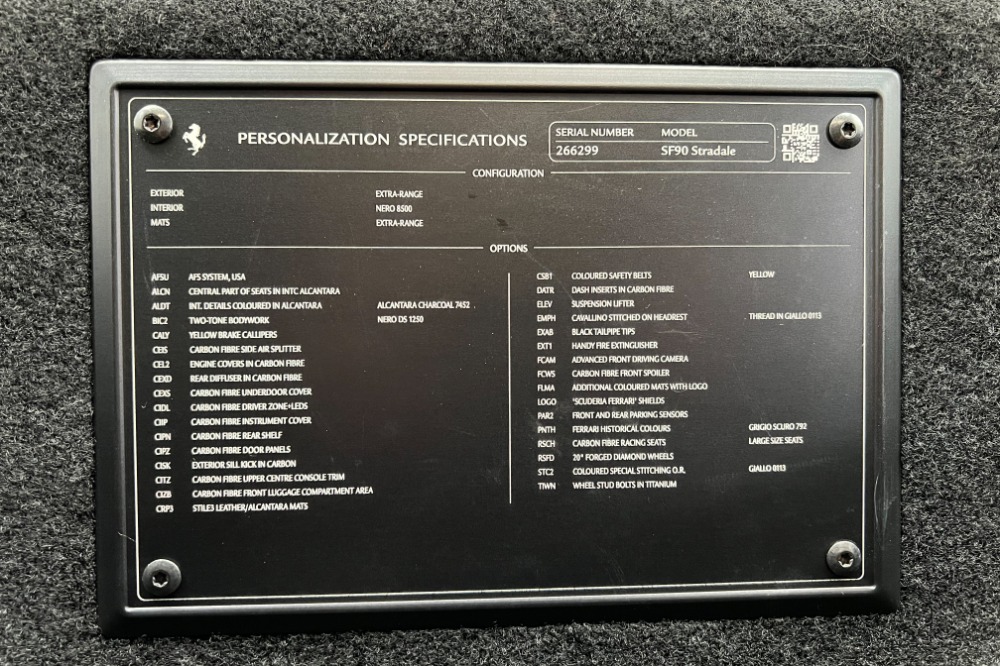 Used 2021 Ferrari SF90 Stradale Used 2021 Ferrari SF90 Stradale for sale Sold at Cauley Ferrari in West Bloomfield MI 87