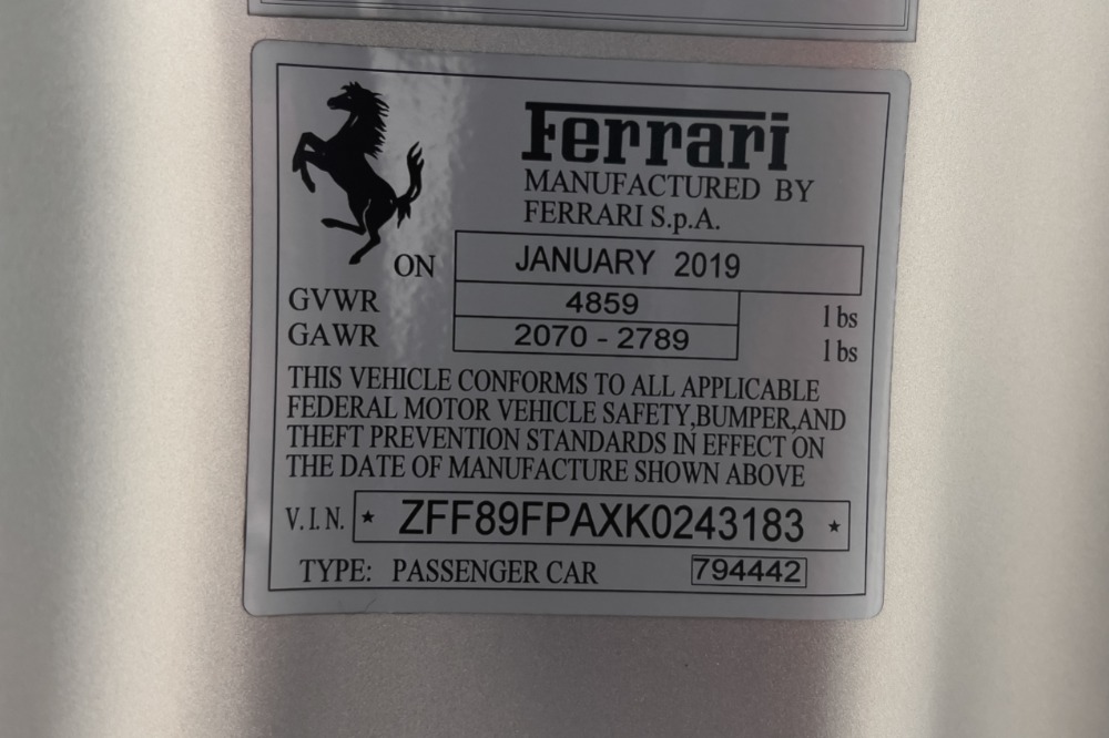 Used 2019 Ferrari Portofino Used 2019 Ferrari Portofino for sale $249,900 at Cauley Ferrari in West Bloomfield MI 96