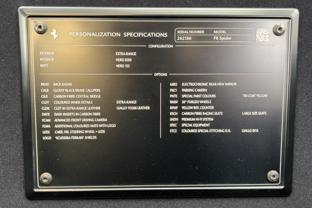Used 2021 Ferrari F8 Spider Used 2021 Ferrari F8 Spider for sale $524,900 at Cauley Ferrari in West Bloomfield MI 94