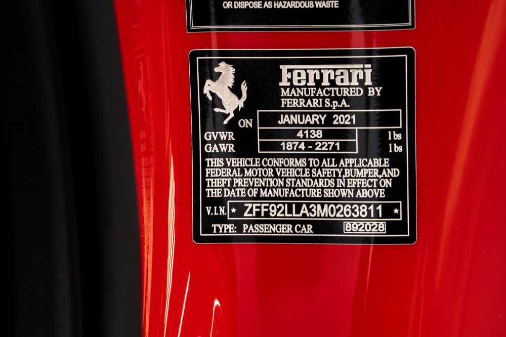 Used 2021 Ferrari F8 Tributo Used 2021 Ferrari F8 Tributo for sale Sold at Cauley Ferrari in West Bloomfield MI 90