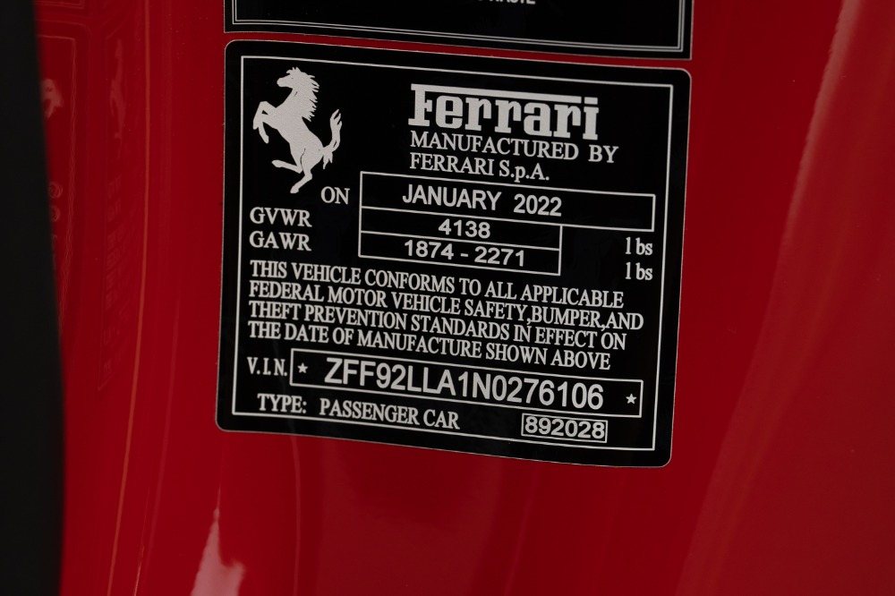 Used 2022 Ferrari F8 Tributo Used 2022 Ferrari F8 Tributo for sale Sold at Cauley Ferrari in West Bloomfield MI 91