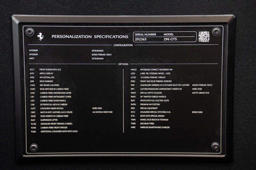 Used 2023 Ferrari 296 GTS Used 2023 Ferrari 296 GTS for sale Sold at Cauley Ferrari in West Bloomfield MI 98